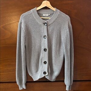 Minimum Gray Button-Up Cardigan